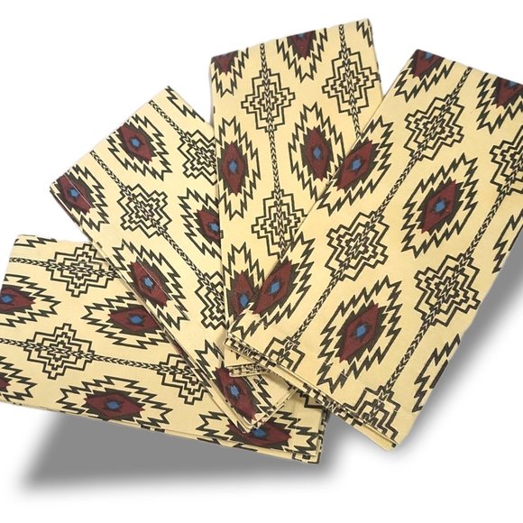 Home Dining Cloth Napkins Set (4) Southwestern Print - Picture 3 of 7